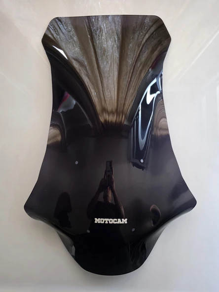 MOTOCAM Honda X-ADV 750 Siperlik Ön Cam 2017-2020 Model 70cm Siyah Renkli 4mm UZUN CAM ürün görseli