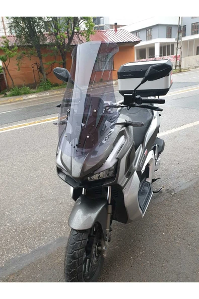 MOTOCAM Küba Rubano 150 Siperlik Ön Cam 2023-2025 Model 75cm Füme Renkli 4mm UZUN CAM ürün görseli