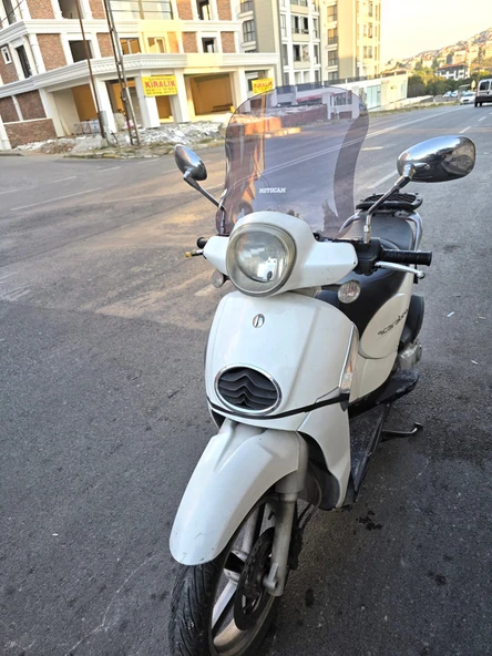 MOTOCAM Aprilia Scarabeo 200 İe Siperlik Ön Cam 35cm 2008-2015 Model Füme Renkli 4mm - Resim 3