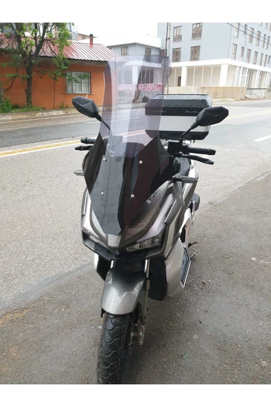 MOTOCAM Küba Rubano 150 Siperlik Ön Cam 2023-2025 Model 78cm Füme Renkli 4mm UZUN CAM - Resim 2