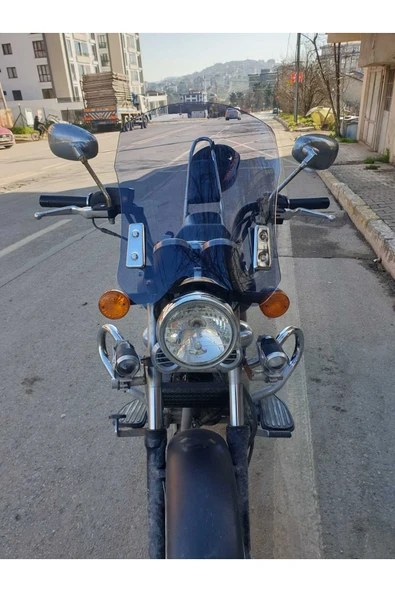 MOTOCAM Küba Süperlight Siperlik Ön Cam 2008-2016 Model 53cm Füme Renkli 4mm APARATSIZDIR ürün görseli