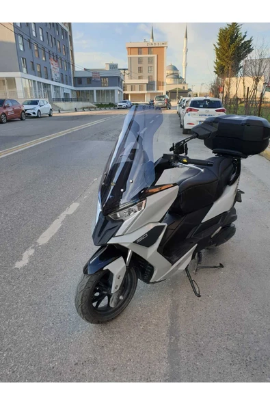 MOTOCAM Kymco Dink R 150 Siperlik Ön Cam 2023-2025 Model 77cm Füme Renkli 4mm - Resim 2