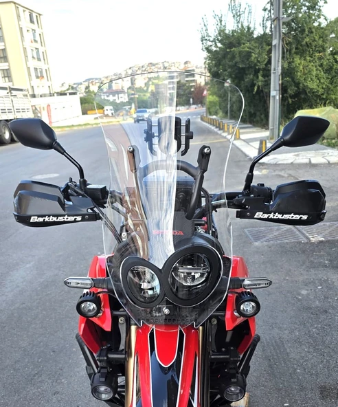 MOTOCAM Honda CRF 250-300 Rally Siperlik Ön Cam 2017-2025 Model 56cm Şeffaf Renkli 4mm ürün görseli