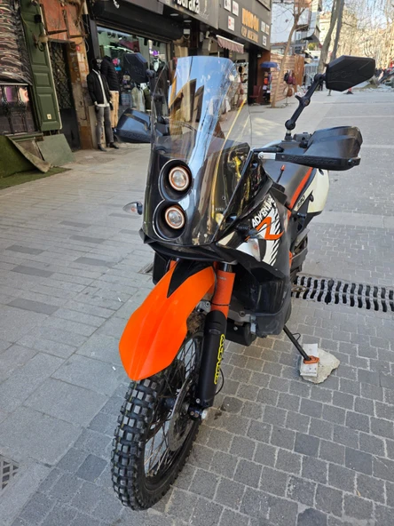 MOTOCAM KTM 950-990 Adventure KİT RALLY Replikaa Siperlik Ön Cam 51cm Şeffaf Renkli 4mm - Resim 3