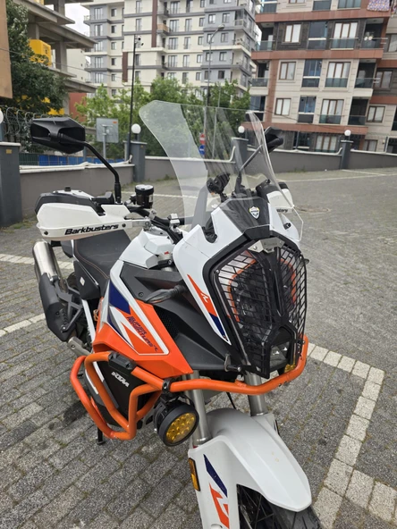 MOTOCAM KTM 1290 Super Adventure Siperlik Ön Cam 2021-2025 Model 41cm Şeffaf Renkli - Resim 2