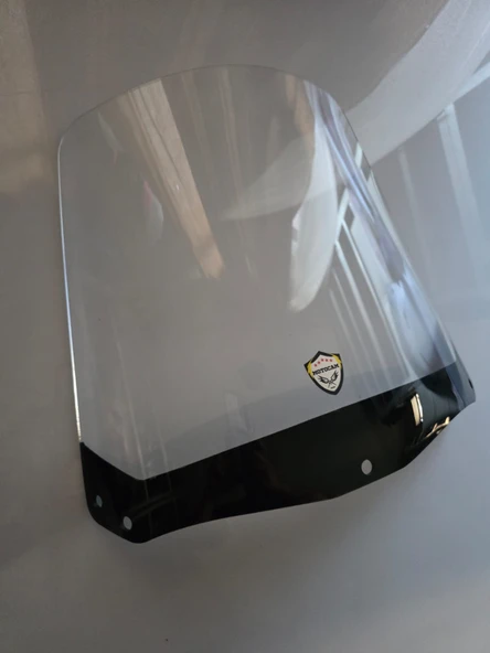 MOTOCAM Dorado Sandor 250 Siperlik Ön Cam 2006 Model 41cm şeffaf Renkli 4mm - Resim 3