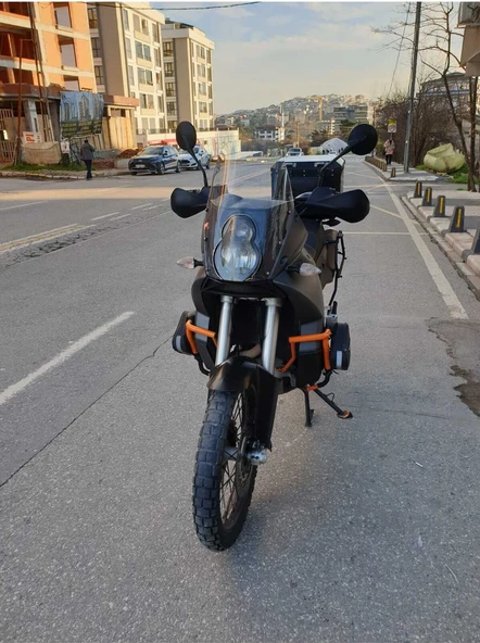 MOTOCAM KTM 990 Adventure Siperlik Ön Cam 2015-2018 Model 52cm Şeffaf Renkli 4mm - Resim 2