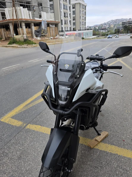 MOTOCAM Honda NX 500 Ön Cam 34cm 2025 Model Şeffaf Renkli 4mm Orijinal Boylu - Resim 3