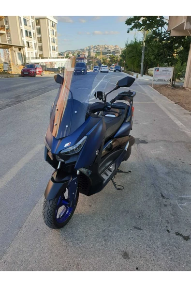 MOTOCAM Arora Max PRO Siperlik Ön Cam 2023-2025 Model 75cm Füme Renkli 4mm UZUN CAM - Resim 2