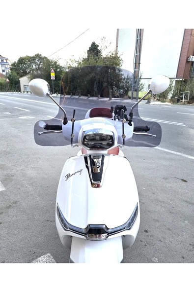 MOTOCAM Küba Bannry Siperlik Ön Cam 2024-2025 Model 39cm Füme Renkli 4mm ELCİKLİ APARATSIZDIR ürün görseli