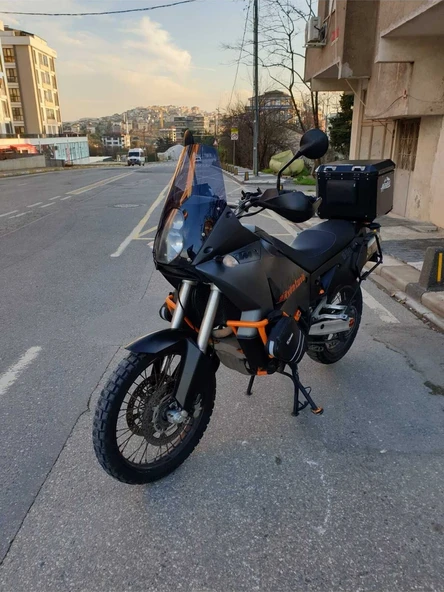 MOTOCAM KTM 990 Adventure Siperlik Ön Cam 2015-2018 Model 52cm Füme Renkli 4mm - Resim 3