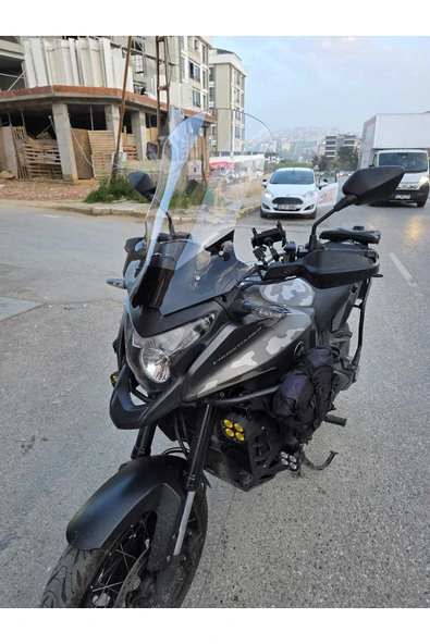 MOTOCAM Honda VFR 1200 Siperlik Ön Cam 2012-2015 Model 58cm Şeffaf Renkli 4mm - Resim 3