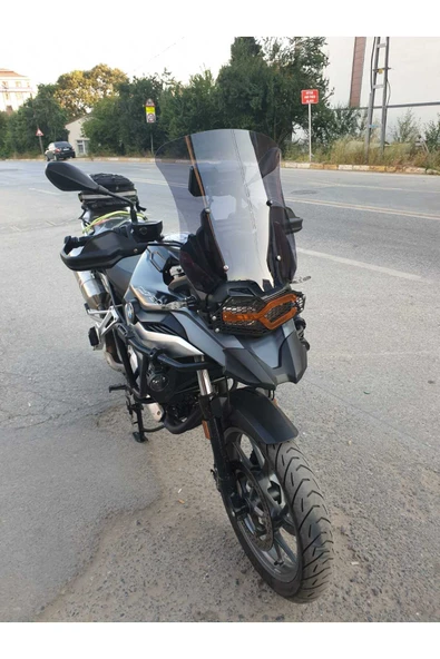 MOTOCAM Bmw F750 GS Siperlik Ön Cam 2018-2023 Model 48cm Füme Renkli 4mm - Resim 3