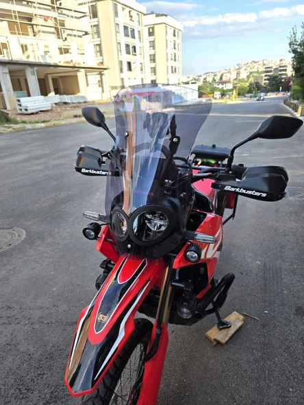 MOTOCAM Honda CRF 250-300 Rally Siperlik Ön Cam 2017-2025 Model 56cm Füme Renkli 4mm - Resim 3