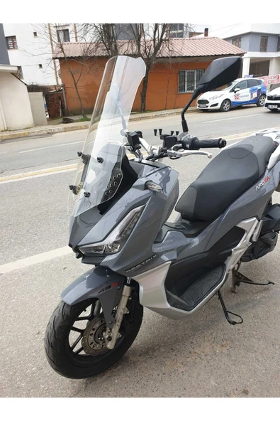 MOTOCAM Arora Beatrix 150 Siperlik Ön Cam 2023-2025 Model 75cm Şeffaf Renkli 4mm UZUN CAM - Resim 3