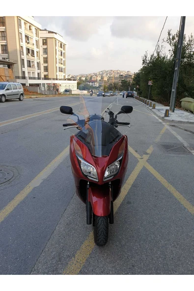 MOTOCAM Honda Forza 300 Siperlik Ön Cam 2014-2017 Elcikli 78cm şeffaf Renkli 4mm UZUN CAM ürün görseli