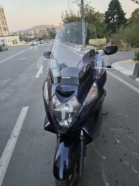 MOTOCAM Honda Silverwing FJS 400 Ön Cam 2001-2012 Model 68cm Şeffaf Renkli 4mm ELCİKLİ - Resim 3