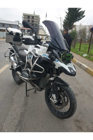 MOTOCAM Bmw R 1200 1250 GS Siperlik Ön Cam 2013-2024 Model 52cm Siyah Renkli 4mm - Resim 2