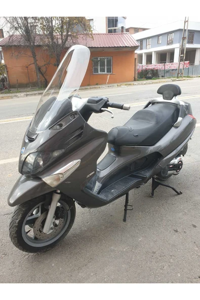 MOTOCAM Piaggio X Evo 250-400 Siperlik Ön Cam 2009-2016 Model 58cm Şeffaf Renkli 4mm - Resim 2