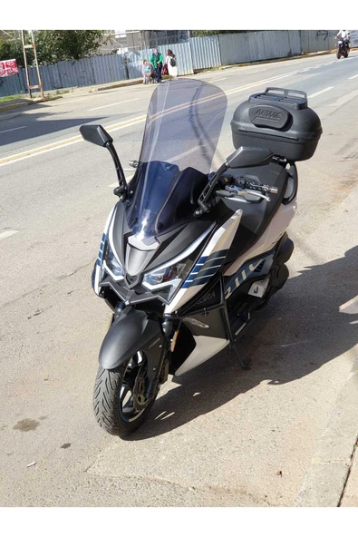 MOTOCAM Arora Chinf 318 Siperlik Ön Cam 2023-2025 Model 75cm Füme Renkli 4mm UZUN CAM - Resim 2