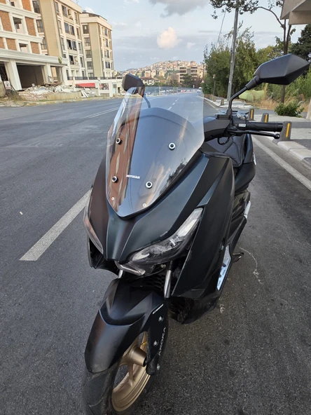 MOTOCAM Arora Max PRO Siperlik Ön Cam 2023-2025 Model 44cm Şeffaf Renkli 4mm SPOR CAM - Resim 3