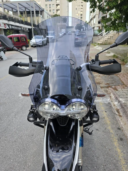 MOTOCAM Moto Guzzi V85 Siperlik Ön Cam 2019-2023 Model 58cm Füme Renkli 4mm ürün görseli