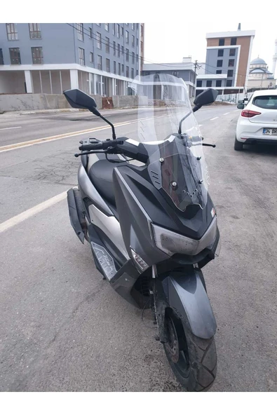 MOTOCAM Arora ZRX 200 Siperlik Ön Cam 2022 Model 65cm Şeffaf Renkli 4mm ORTA BOYLU CAM - Resim 2