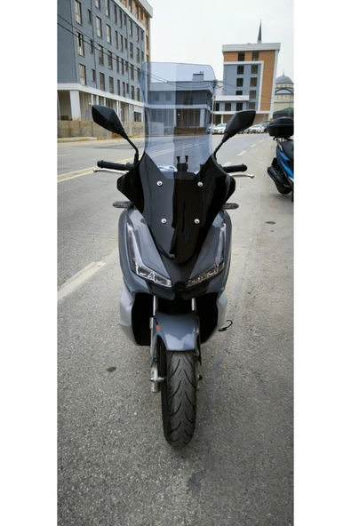 MOTOCAM Arora Beatrix 150 Siperlik Ön Cam 2023-2025 Model 78cm Füme Renkli 4mm UZUN CAM - 1