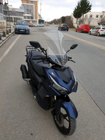 MOTOCAM RKS Arome 125 Siperlik Ön Cam 2023-2025 Model 54cm Şeffaf Renkli - Resim 2