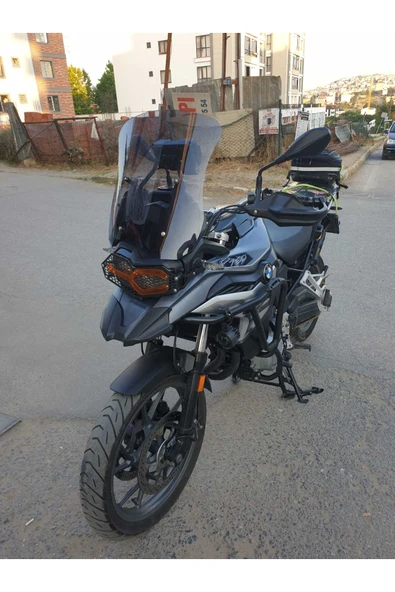 MOTOCAM Bmw F750 GS Siperlik Ön Cam 2018-2023 Model 48cm Füme Renkli 4mm - Resim 2