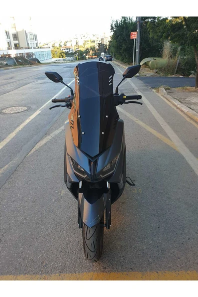 MOTOCAM RKS Grace 202 Siperlik Ön Cam 2022-2025 Model 75cm Siyah Renkli 4mm UZUN CAM ürün görseli