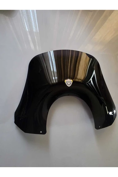 MOTOCAM Piaggio Beverly 500 Siperlik Ön Cam 2001-2007 Model 35cm Siyah Renkli 4mm - Resim 2