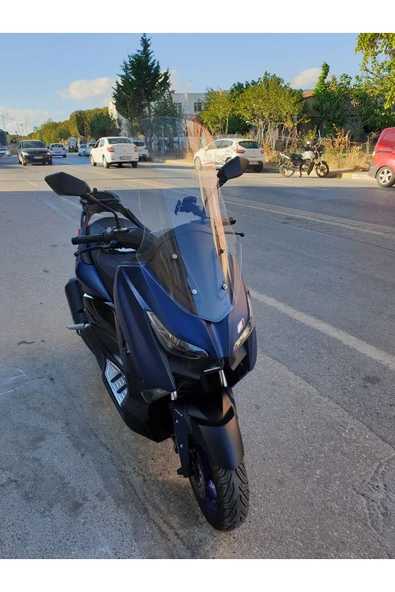 MOTOCAM Arora Max PRO Siperlik Ön Cam 2023-2025 Model 65cm Şeffaf Renkli 4mm ORTA BOYLU CAM - Resim 2