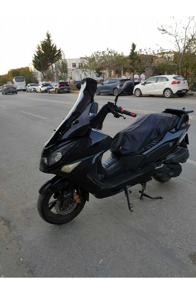 MOTOCAM Daelim S3 Advance Siperlik Ön Cam 2010-2018 Model 77cm Siyah Renkli 4mm - Resim 2