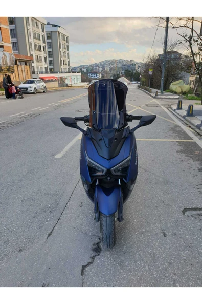 MOTOCAM Musatti Glamaro Max 125 Siperlik Ön Cam 2023-2025 Model 50cm Siyah Renkli 4mm UZUN CAM ürün görseli