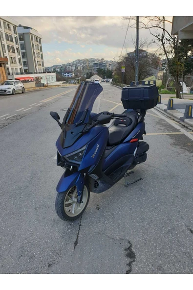 MOTOCAM Musatti Glamaro Max 125 Siperlik Ön Cam 2023-2025 Model 50cm Siyah Renkli 4mm UZUN CAM - Resim 2