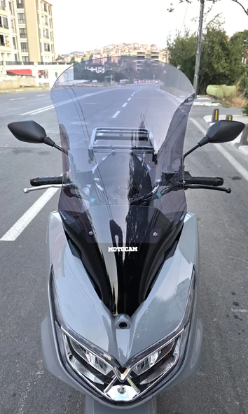 MOTOCAM Motolüx MCX 125 Siperlik Ön Cam 2024-2025 Model 68cm Füme Renkli 4mm ürün görseli