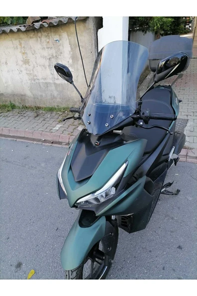 MOTOCAM RKS Arome 125 Siperlik Ön Cam 2023-2025 Model 54cm Füme Renkli - Resim 2