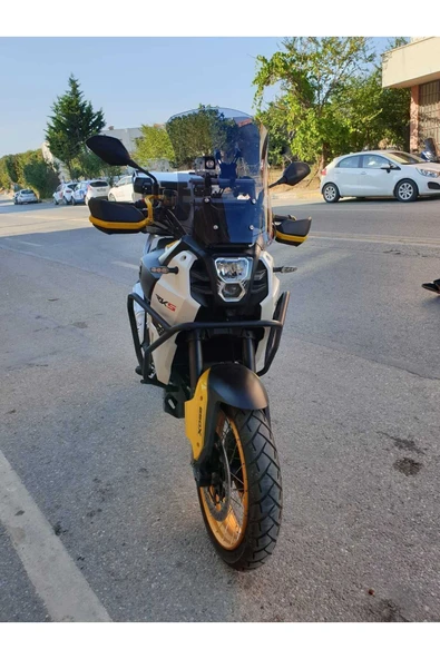 MOTOCAM QJ SVT 650 X Siperlik Ön Cam 2023-2025 Model 50cm Füme Renkli 4mm UZUN CAM - Resim 2