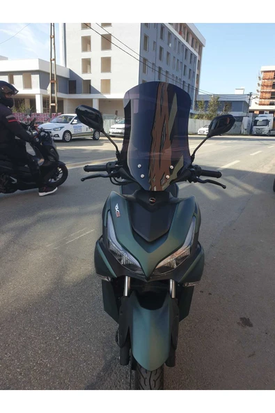 MOTOCAM RKS Arome 125 Siperlik Ön Cam 2023-2025 Model 54cm Şeffaf Renkli Sportif Model ürün görseli