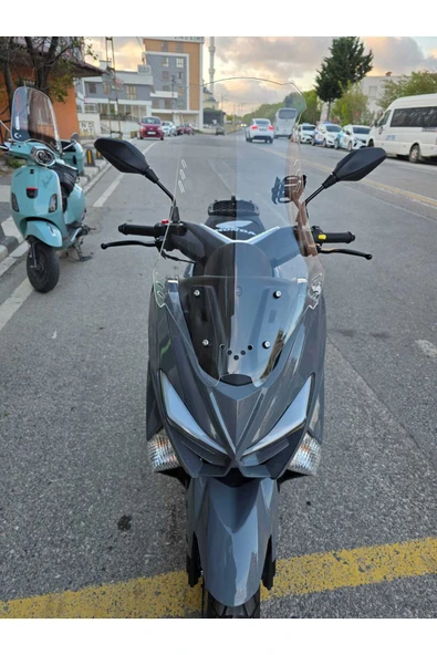 MOTOCAM Revolt RSX4 Siperlik Ön Cam 2022-2025 Model 75cm Şeffaf Renkli 4mm ORTA BOYLU - Resim 3