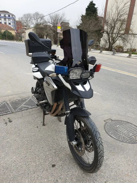 MOTOCAM Bmw F650 F750 F850 GS Siperlik Ön Cam 2008-2012 Model 47cm Siyah Renkli 4mm - Resim 2