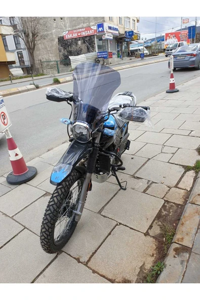 MOTOCAM Hero X Pulse Siperlik Ön Cam 2020-2025 Model 46cm Füme Renkli 4mm - Resim 3