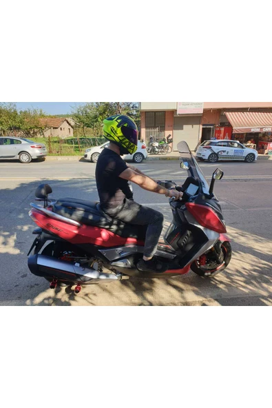 MOTOCAM Ariic Chief 318 Siperlik Ön Cam 2023-2025 Model 75cm Füme Renkli 4mm UZUN CAM - Resim 3