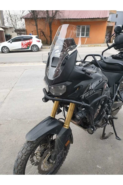 MOTOCAM Honda Afrika Twin CRF 1000 Ön Cam 2016-2020 Model 45cm Şeffaf Renkli 4mm KISA CAM - Resim 2