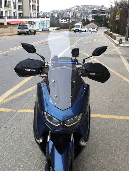 MOTOCAM Revolt RSX6 Siperlik Ön Cam 2021-2024 Model 72cm Şeffaf Renkli 4mm UZUN CAM ürün görseli