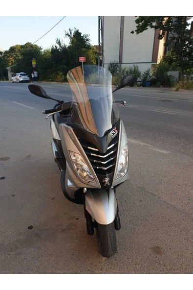 MOTOCAM Peugeot Citystar 200 Siperlik Ön Cam 2017-2018 Model 56cm Şeffaf Renkli 4mm UZUN CAM - Resim 3