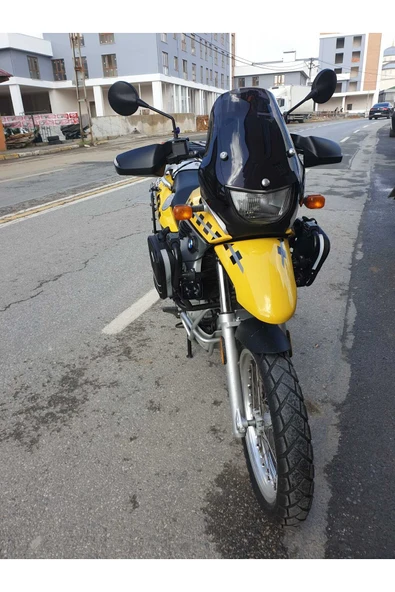 MOTOCAM Bmw F650 GS Siperlik Ön Cam ( 3 Delikli ) 1999-2003 Model 35cm Şeffaf Renkli 4mm - Resim 2