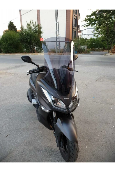 MOTOCAM Kanuni Reha 250 Siperlik Ön Cam 2022-2025 Model 72cm Füme Renkli 4mm UZUN CAM - 3
