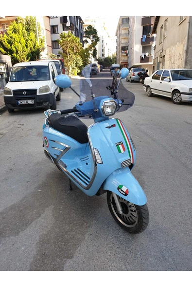 MOTOCAM RKS Bitter Siperlik Ön Cam 2022-2025 Model 43cm Füme Renkli 4mm Elcikli APARATSIZDIR - Resim 3